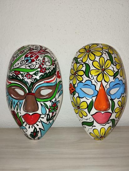 Afrika El Yapımı Desenli Maske